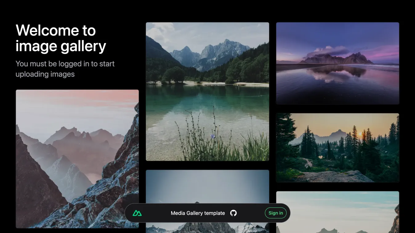 NuxtHub Image Gallery